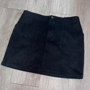 Suede Skirt